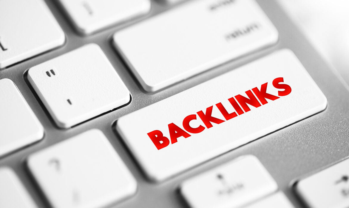 Keyboard key with the word 'BACKLINKS' in red letters